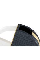 Black Leather and Marble Vase | Liang & Eimil Kalahari | Oroatrade.com