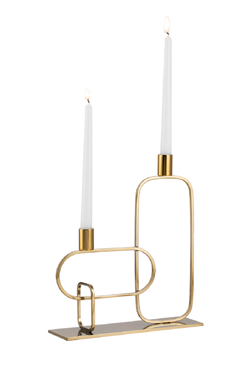 Gold Geometric Candle Holder | Liang & Eimil Duke | Oroatrade.com