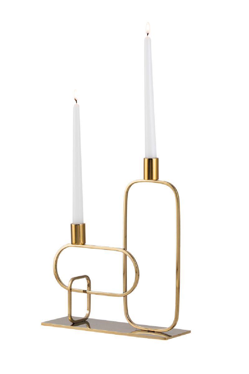 Gold Geometric Candle Holder | Liang & Eimil Duke | Oroatrade.com