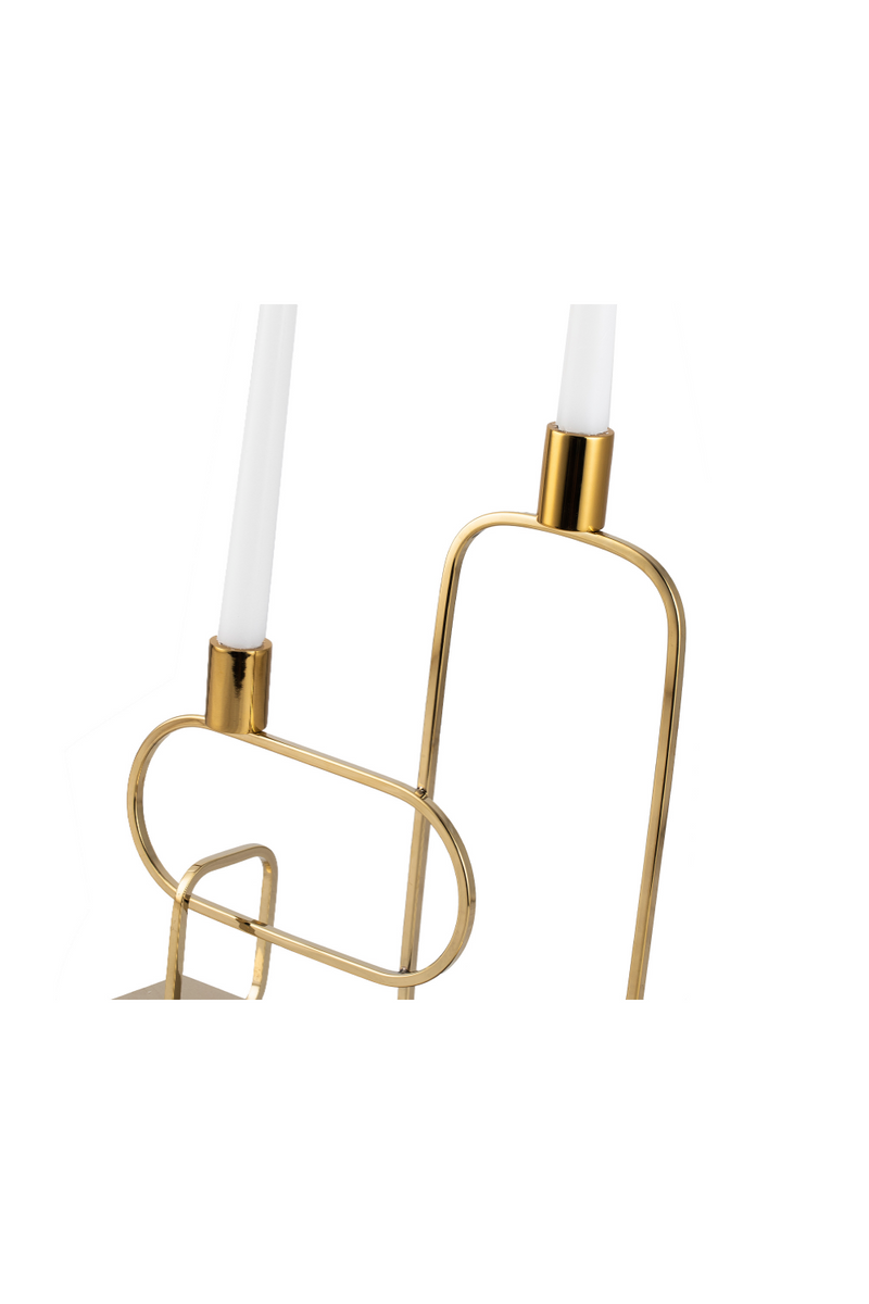 Gold Geometric Candle Holder | Liang & Eimil Duke | Oroatrade.com