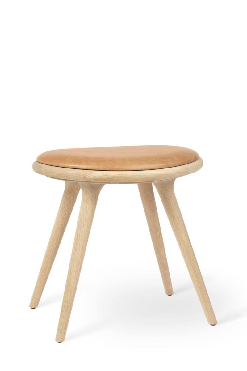 Stained Oak Wood Stool | Mater | Quality European Wood furniture