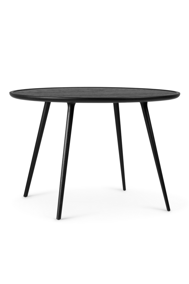 Oval Black Oak Dining Table | Mater Accent | OROA TRADE