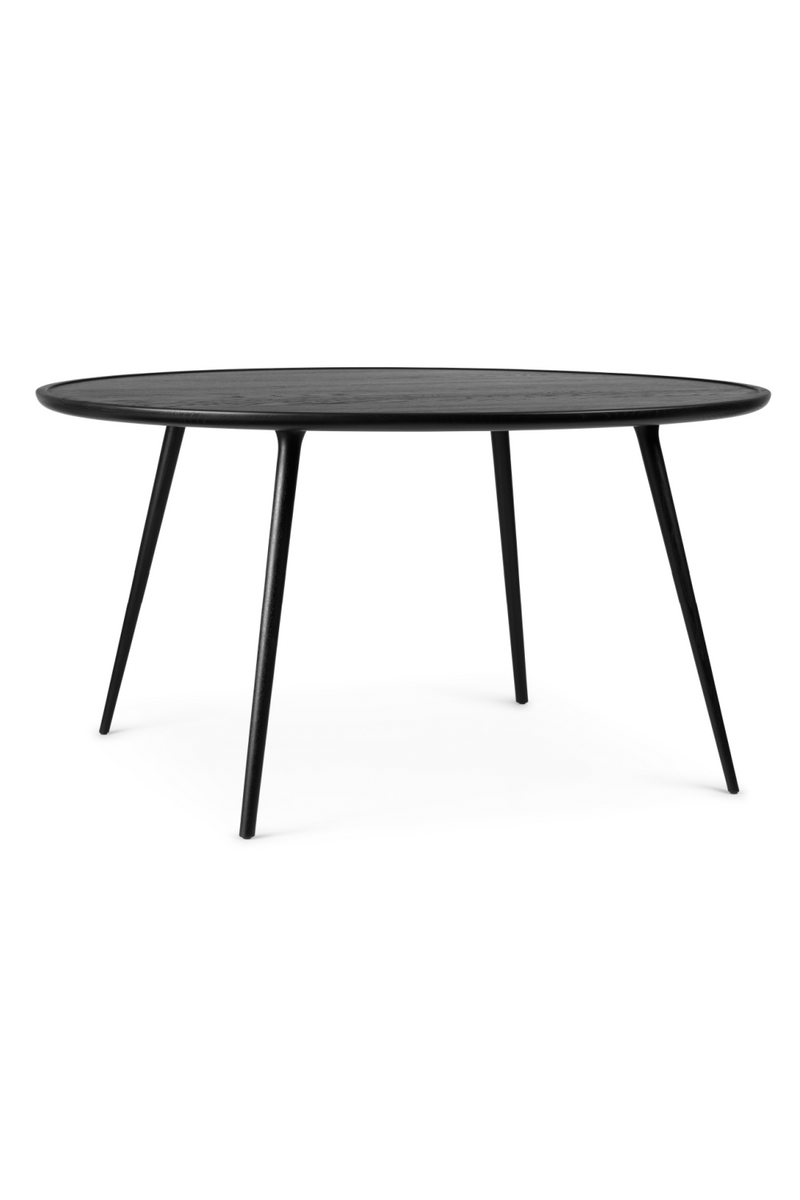 Oval Black Oak Dining Table | Mater Accent | OROA TRADE