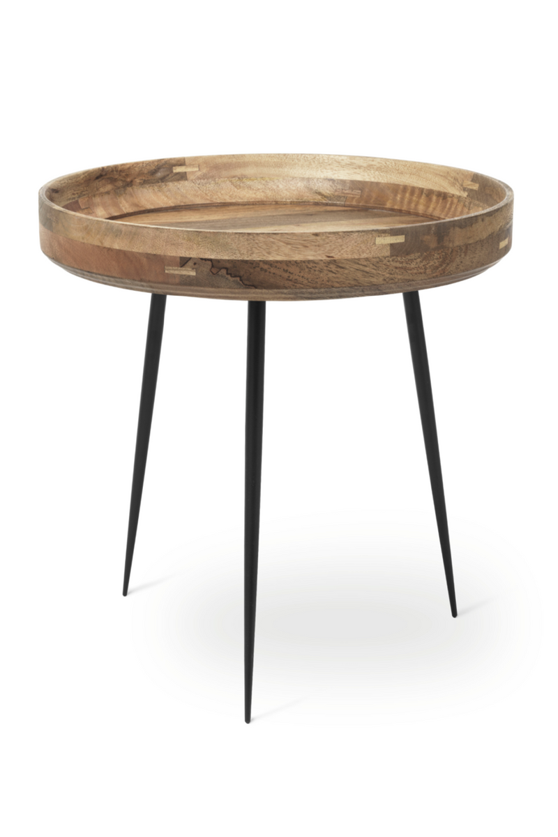 Round Mango Wood Side Table | Mater | Quality European Wood furniture