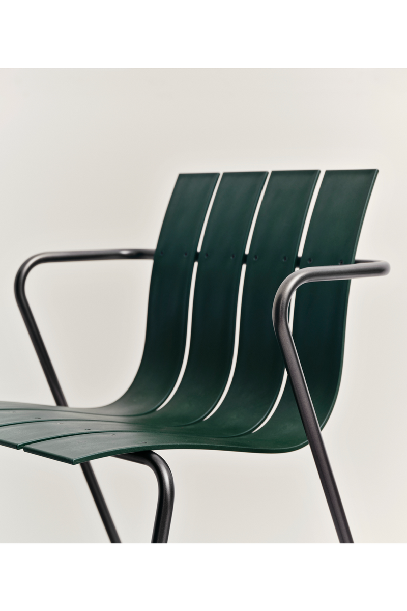 Recycled Plastic Black Outdoor Chair | Mater Ocean | OROA TRADE