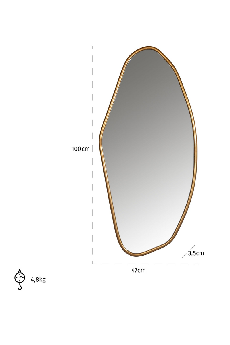 Organic Shaped Mirror | OROA Eldon | Oroatrade.com