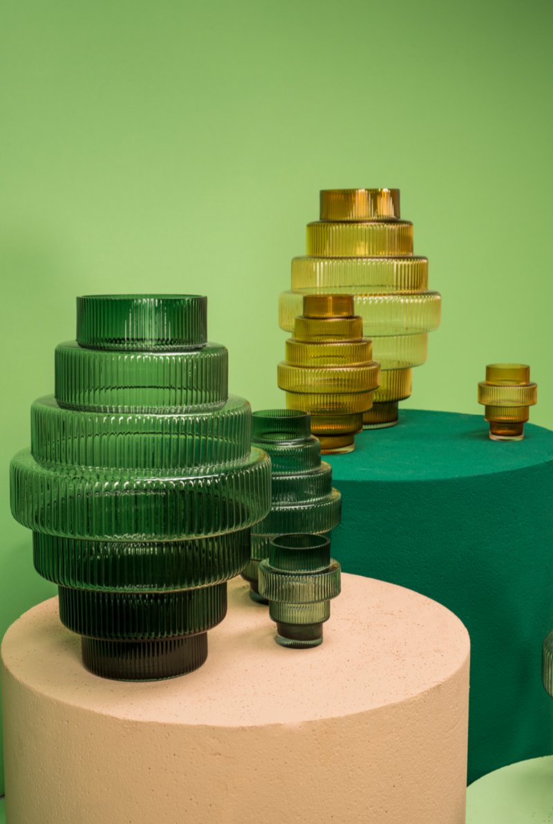 Amber Glass Vase L | Pols Potten Steps | Oroatrade.com