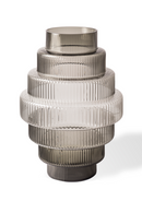 Dark Gray Tiered Glass Vase | Pols Potten Steps | Oroatrade.com