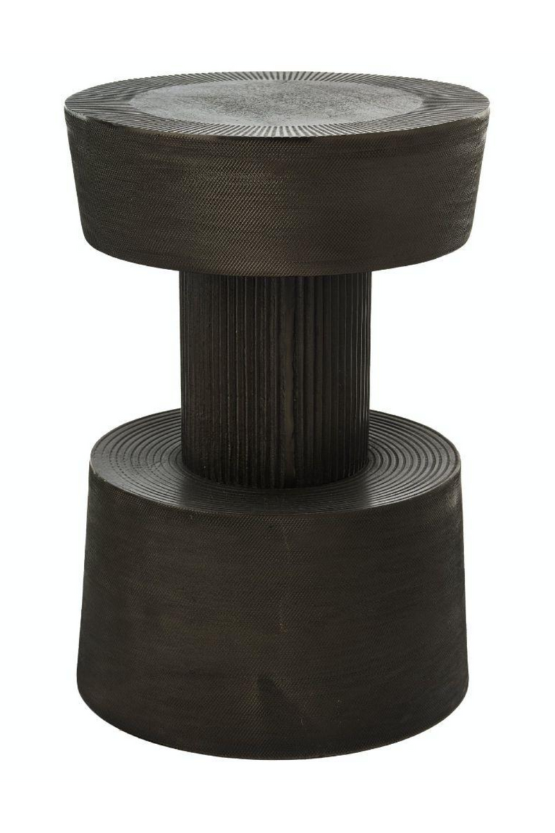 Graphite Plated Aluminium Stool | Pols Potten Nut | Oroatrade.com