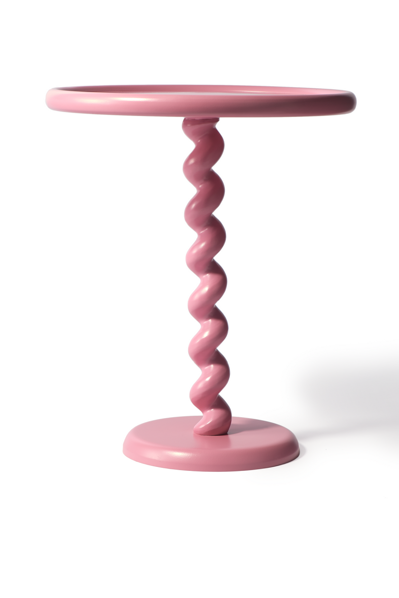 Modern Pedestal Side Table (2) | Pols Potten Twister | Oroatrade.com