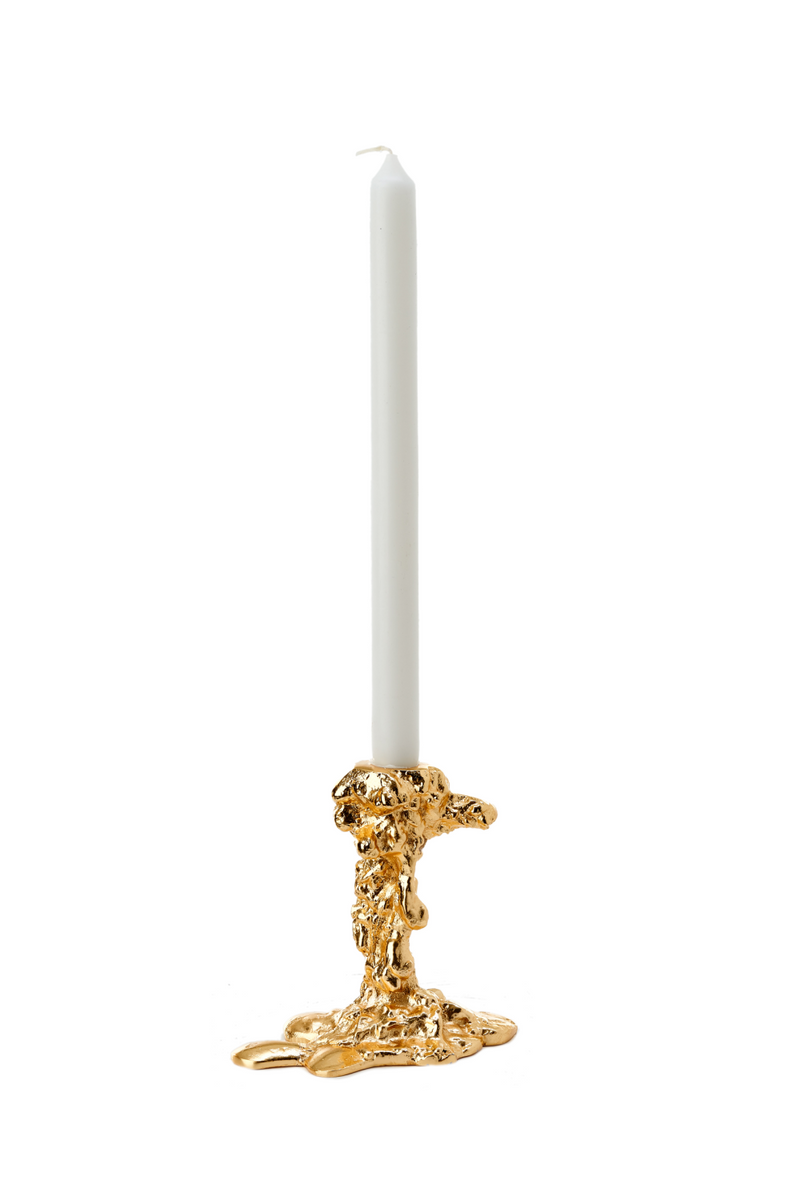 Drip Candle Holder Gold S (6) | Pols Potten | Oroatrade.com