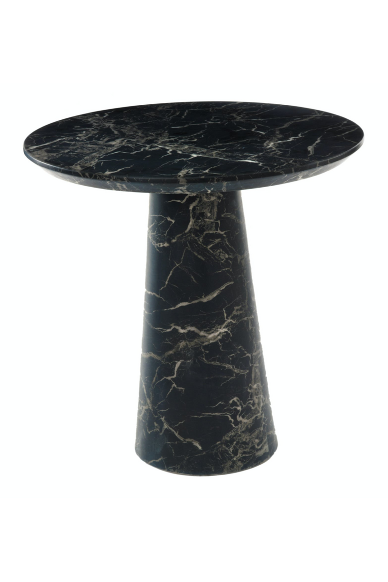 Black Marble Side Table | Pols Potten Disc | OROA TRADE