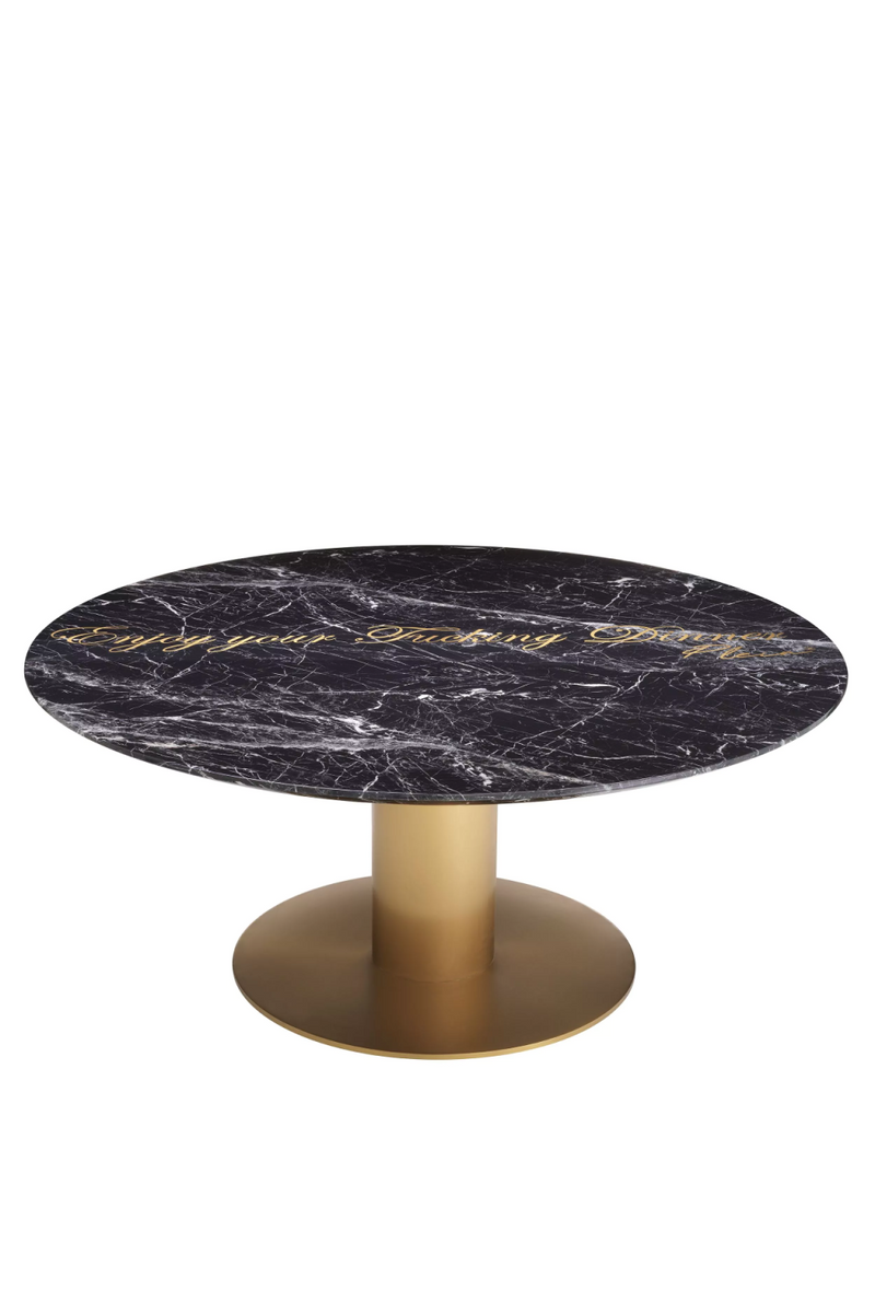 Marble Pedestal Dining Table | Philipp Plein Enjoy | Oroatrade.com