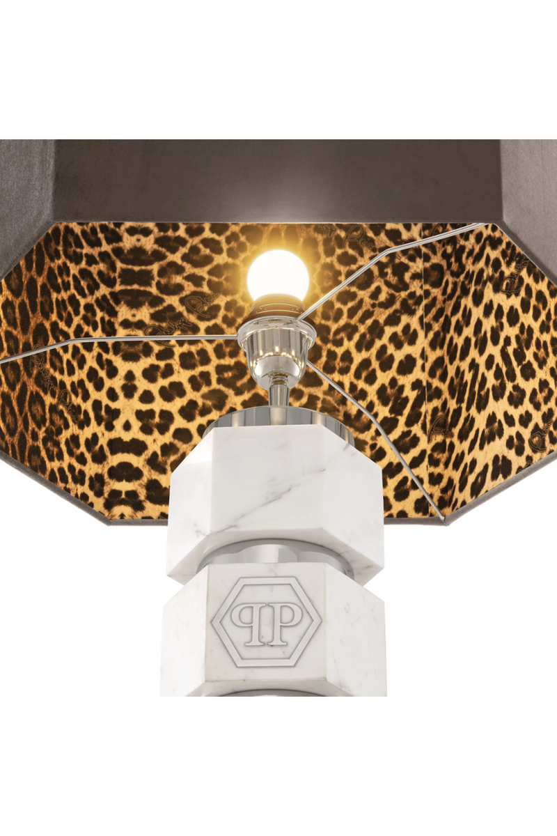 Marble Stemmed Table Lamp | Philipp Plein Hexagon | Oroatrade.com