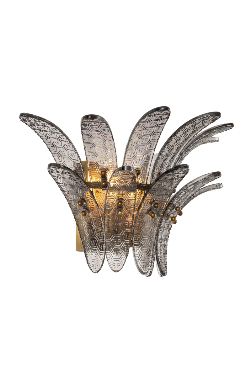 Smoked Tiered Glass Wall Lamp | Philipp Plein Bel Air | Oroatrade.com