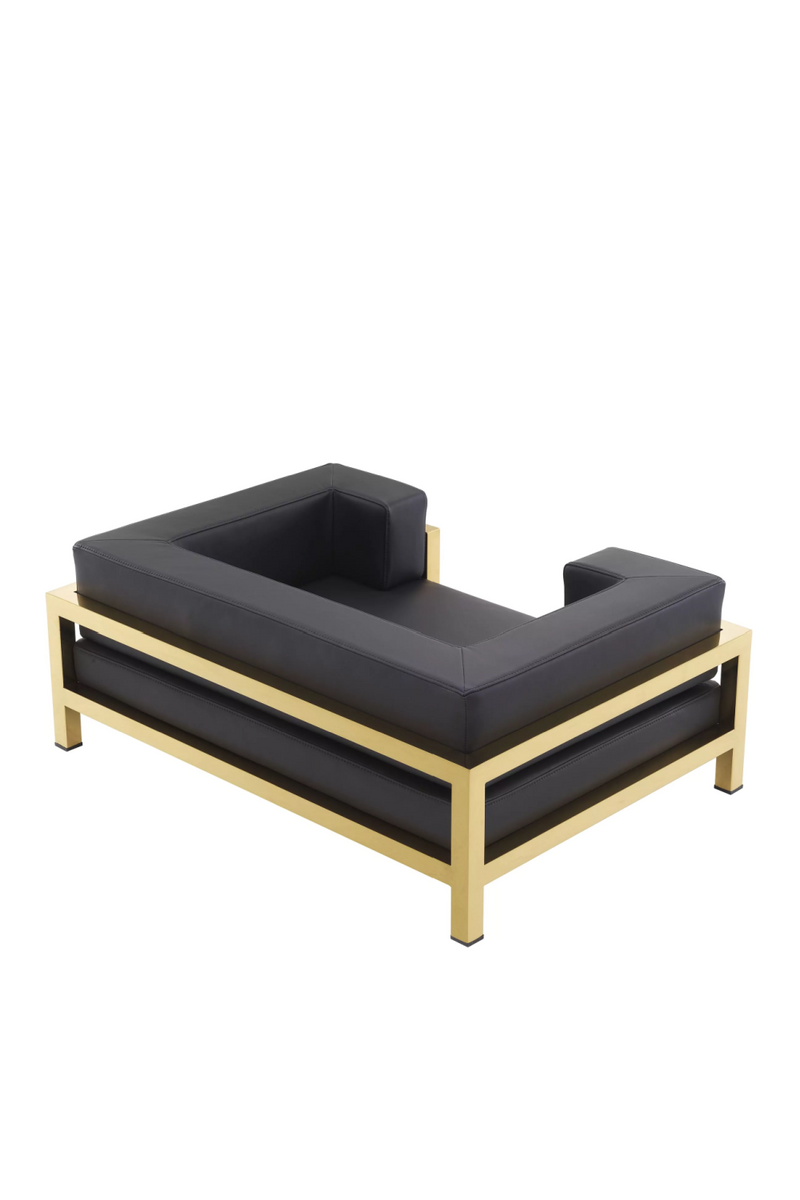 Gold Framed Leather Dog Bed | Philipp Plein High Conic | Oroatrade.com