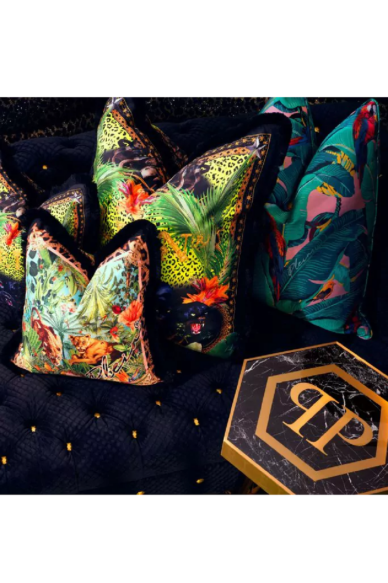 Fringed Silk Cushion S | Philipp Plein Exotic | Oroatrade.com