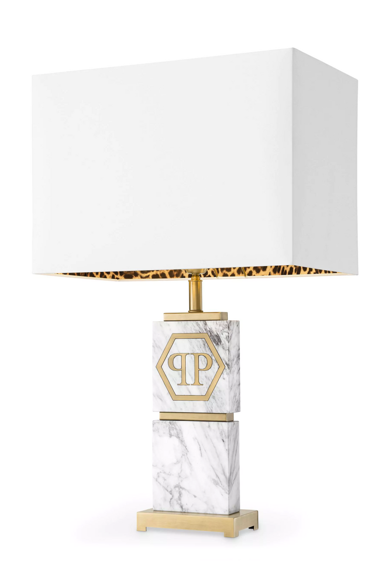 Carved Marble Table Lamp | Philipp Plein King | Oroatrade.com
