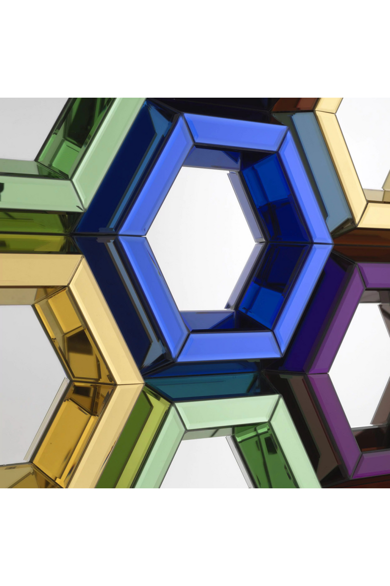 Multicolored Hexagon Mirror | Philipp Plein Toy | Oroatrade.com