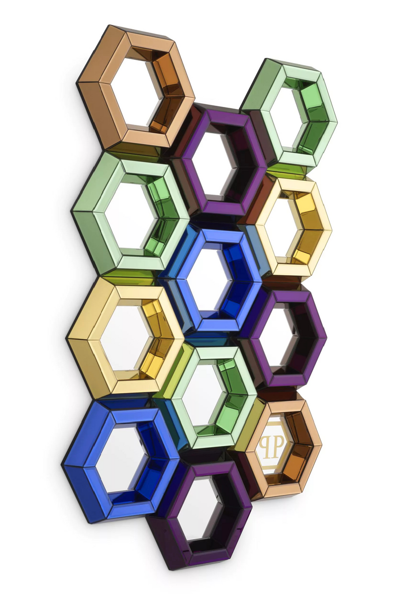 Multicolored Hexagon Mirror | Philipp Plein Toy | Oroatrade.com