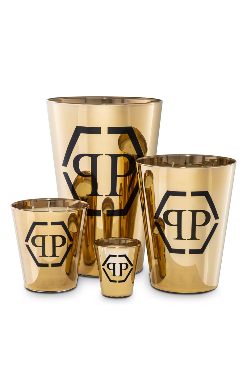 Golden Glass Scented Candle - XL | Philipp Plein Empire | Oroatrade.com