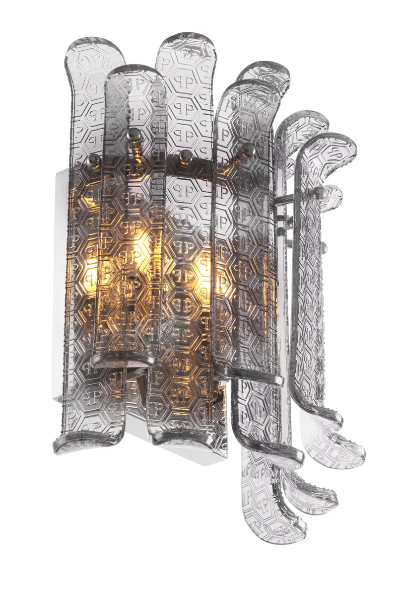 Smoked Contemporary Glass Wall Lamp | Philipp Plein Rodeo Drive | Oroatrade.com
