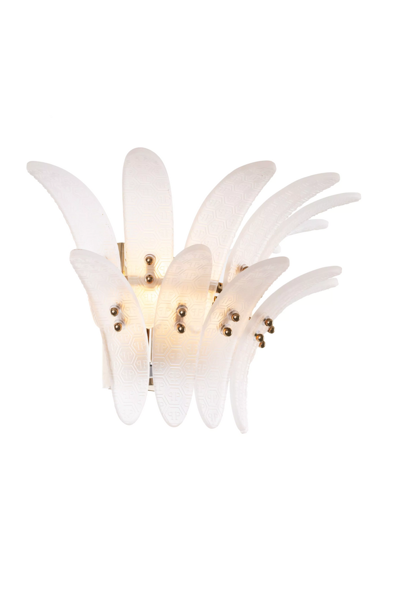 Frosted Tiered Glass Wall Lamp | Philipp Plein Bel Air | Oroatrade.com