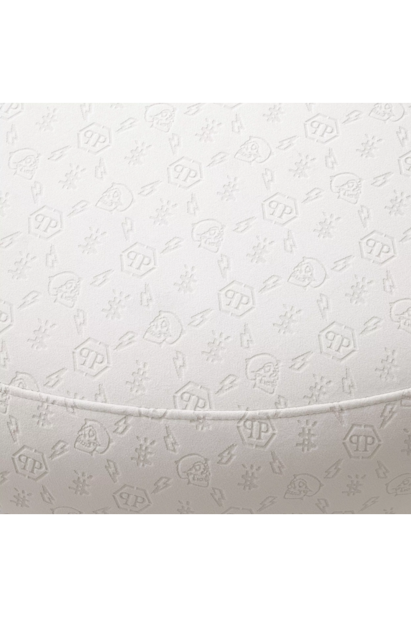 White Velvet Curved Sofa | Philipp Plein Icon | Oroatrade.com