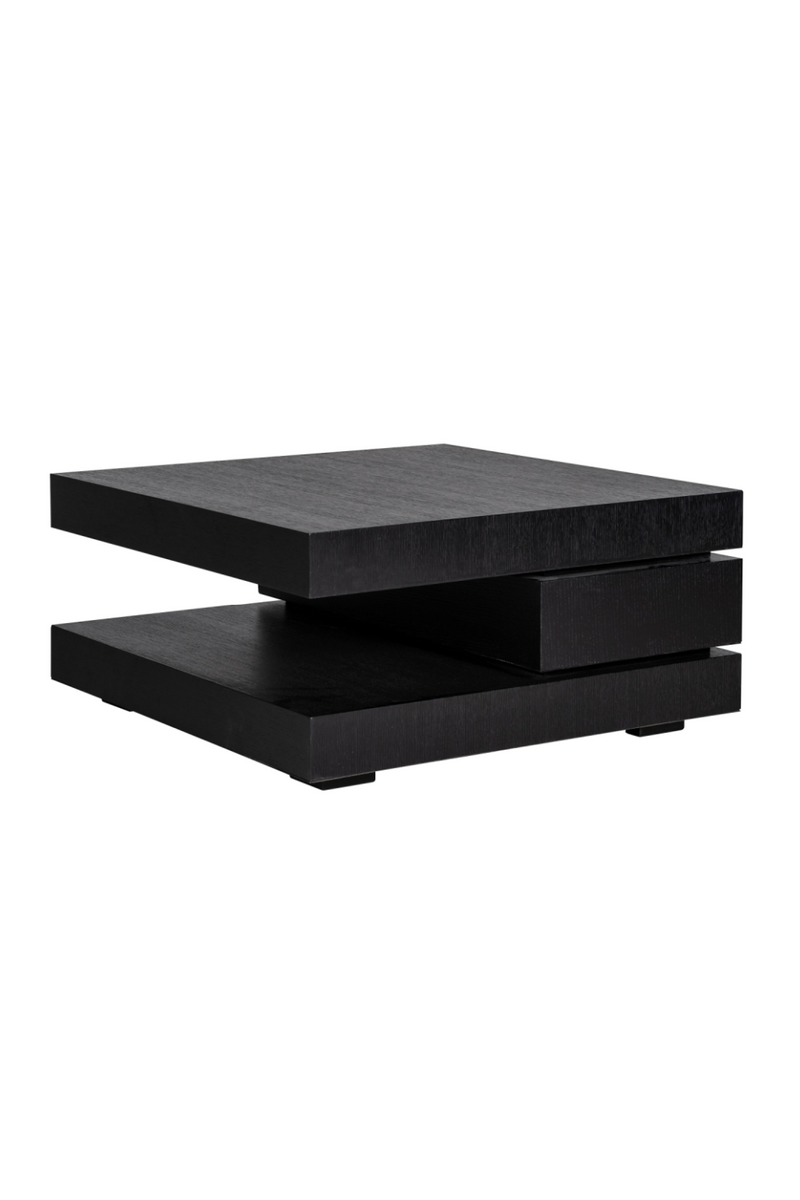 C-Shape Black Oak Coffee Table | OROA Oakura | OROATRADE.com