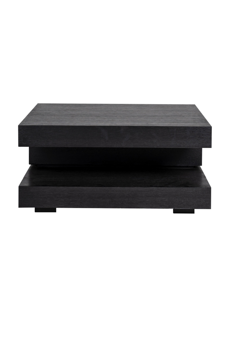 C-Shape Black Oak Coffee Table | OROA Oakura | OROATRADE.com