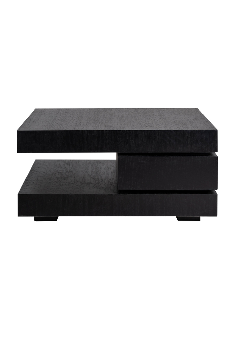 C-Shape Black Oak Coffee Table | OROA Oakura | OROATRADE.com