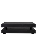 H-Shape Black Oak Coffee Table | Richmond Interiors Oakura | Oroatrade.com