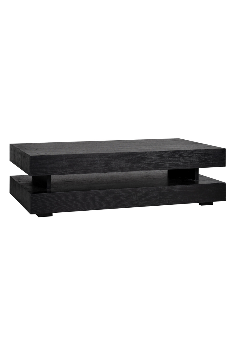 H-Shape Black Oak Coffee Table | OROA Oakura | OROATRADE.com