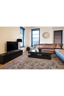 H-Shape Black Oak Coffee Table | Richmond Interiors Oakura | Oroatrade.com