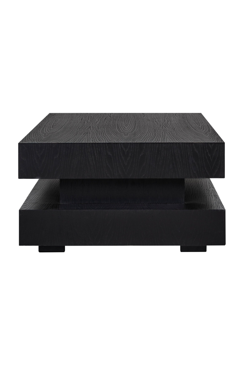 H-Shape Black Oak Coffee Table | OROA Oakura | OROATRADE.com