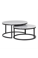 White Marble Nesting Coffee Tables (2) | Richmond Interiors Lexington | Oroatrade.com