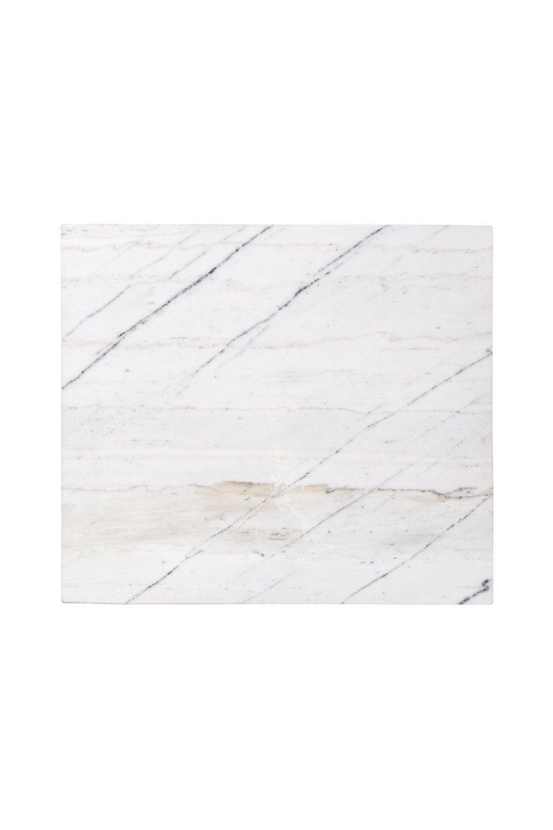 White Marble Top Side Table | OROA Lexington | OROATRADE.com