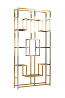 Geometrical Gold Cabinet | Richmond Interiors Magnus | Oroatrade.com
