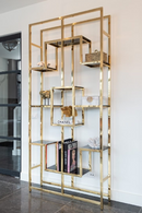 Geometrical Gold Cabinet | Richmond Interiors Magnus | Oroatrade.com