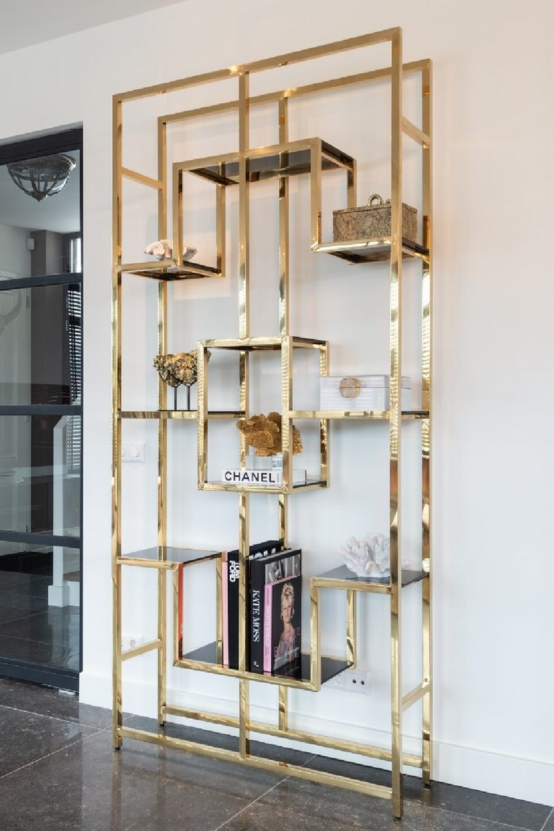 Geometrical Gold Cabinet | OROA Magnus | Oroatrade.com