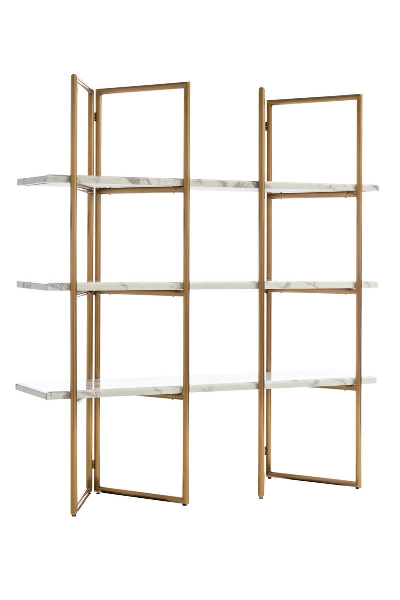 Gold Framed Marble Cabinet | OROA Lagrand | Oroatrade.com