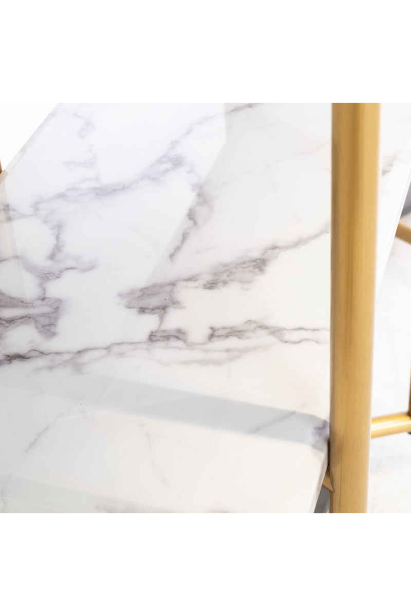 Gold Framed Marble Cabinet | OROA Lagrand | Oroatrade.com