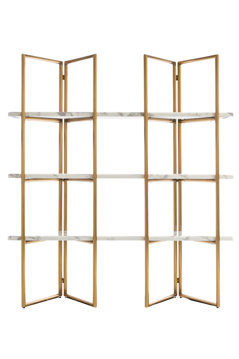 Gold Framed Marble Cabinet | OROA Lagrand | Oroatrade.com