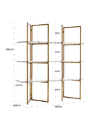Gold Framed Marble Cabinet | Richmond Interiors Lagrand | Oroatrade.com