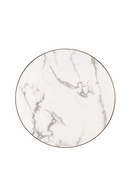 Gold Framed Marble Pedestal Coffee Table | Richmond Interiors Odin | Oroatrade.com