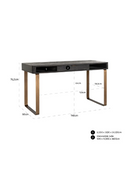 Black Modern Rustic Desk | Richmond Interiors Blackbone | Oroatrade.com
