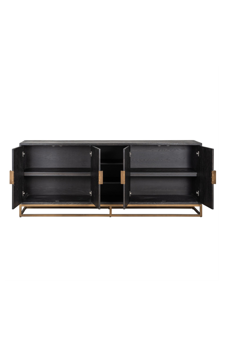 Brass Accent Oak Sideboard | OROA Blackbone | Oroatrade.com