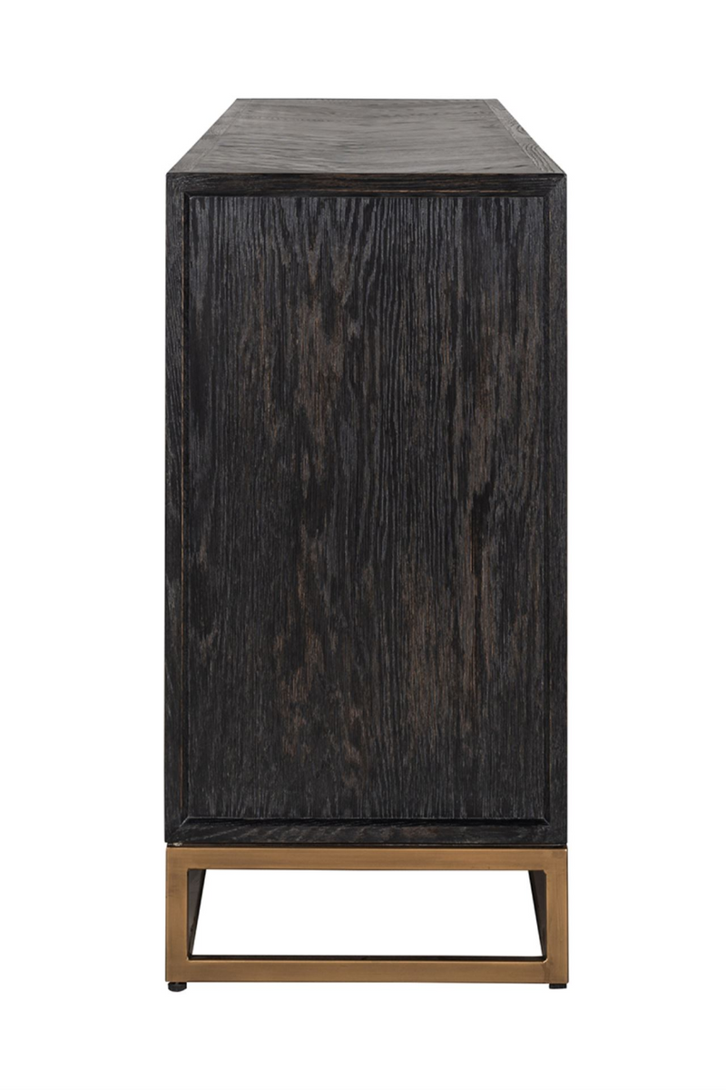 Brass Accent Oak Sideboard | OROA Blackbone | Oroatrade.com