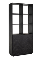 Black Oak 2-Door Bookcase | Richmond Interiors Blackbone | Oroatrade.com