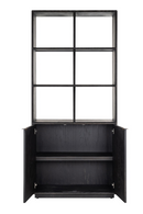 Black Oak 2-Door Bookcase | Richmond Interiors Blackbone | Oroatrade.com